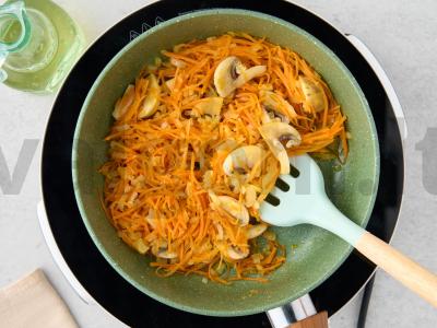 Vegetariškas sriuba su funchoza ir grybais Žingsnis 3