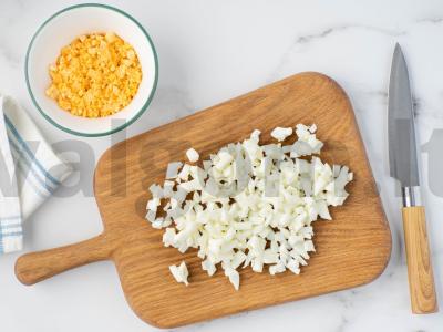 Salotas „Vynogradinka“ su vištiena ir sūriu Žingsnis 2