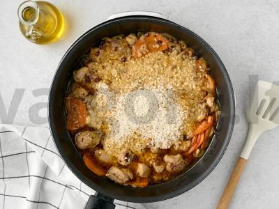 Kukurūzų plovas su kalakutų šlaunelėmis Žingsnis 5