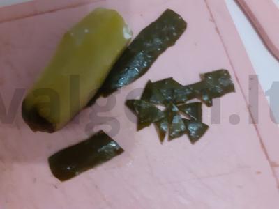 Salotas „Drakonėlis“ su kiviais Žingsnis 2