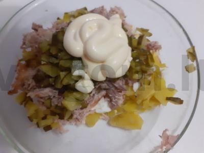 Salotas „Drakonėlis“ su kiviais Žingsnis 4