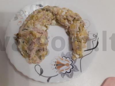 Salotas „Drakonėlis“ su kiviais Žingsnis 5