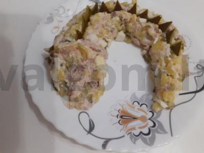 Salotas „Drakonėlis“ su kiviais Žingsnis 6