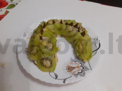 Salotas „Drakonėlis“ su kiviais Žingsnis 7