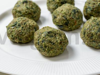 Fasolės pkhali su riešutais ir žolelėmis Žingsnis 7