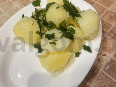 Virti bulvės su raugintais kopūstais Žingsnis 3