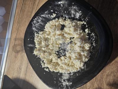 Oro varškėčiai su uogomis Žingsnis 2