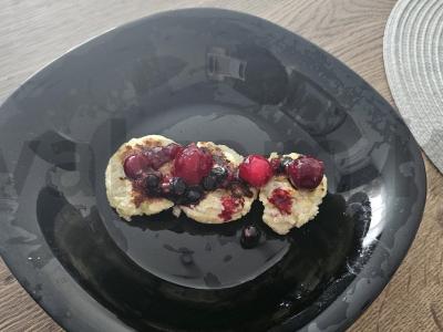 Oro varškėčiai su uogomis Žingsnis 5