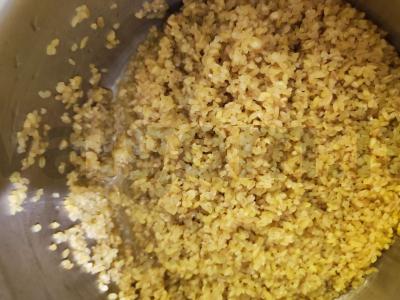 Bulguras su sviestu Žingsnis 1