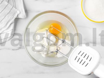 Smėlinis pyragas su abrikosų džemu Žingsnis 1