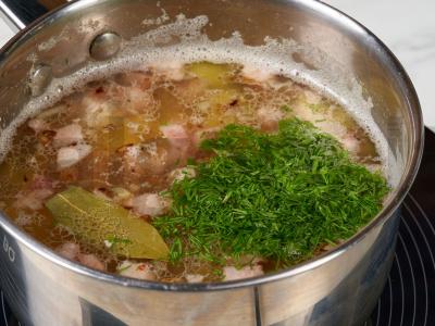 Lauko sriuba su grikiais pagal klasikinį receptą Žingsnis 4