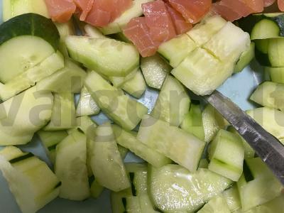 Salotas „Žalias“ su sūriu Žingsnis 1