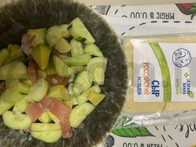 Salotas „Žalias“ su sūriu Žingsnis 5