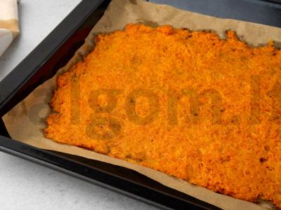 Užkandžių morkų-varškės ritinys Žingsnis 4