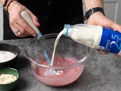 Aviečių blynai su žemės riešutų kremu ir varške Žingsnis 3