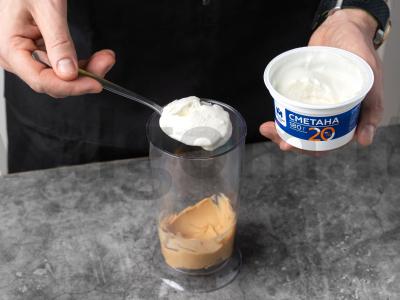 Aviečių blynai su žemės riešutų kremu ir varške Žingsnis 7