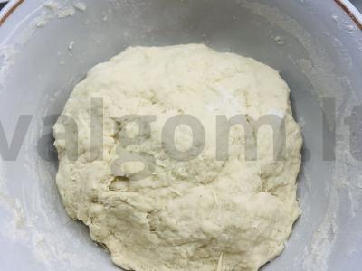 Mielinė tešla iš kvietinių miltų Žingsnis 2