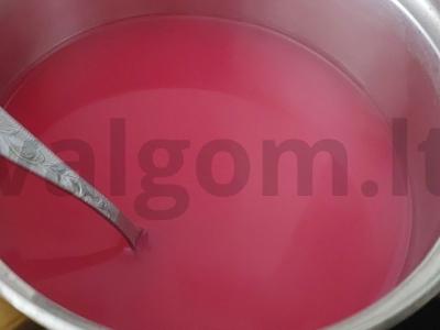 Vyšnių želė iš kisieliaus Žingsnis 3