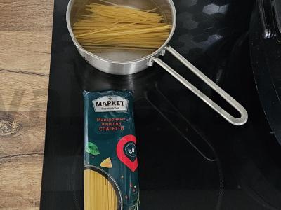 Spagečiai su širdelėmis grietinės padaže Žingsnis 5