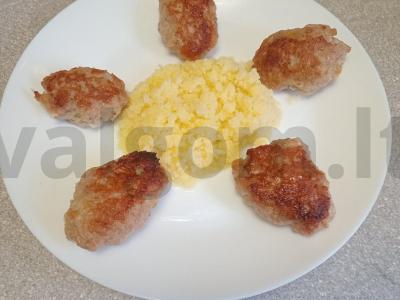 Kalakutienos kotletai su kuskuso garnyru Žingsnis 9