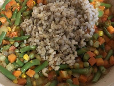 Skani perlų kruopų patiekalas su daržovėmis meksikietiškai Žingsnis 4