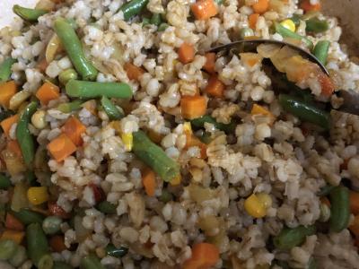 Skani perlų kruopų patiekalas su daržovėmis meksikietiškai Žingsnis 5