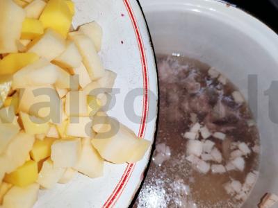 Pirmas patiekalas „Botvinya“ Žingsnis 4