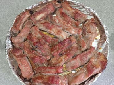 Kepti kiaulienos šonkauliai medaus-citrinų marinate Žingsnis 5