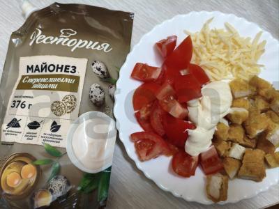 Salotas su nagetais arba stripsais Žingsnis 3