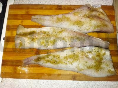 Keptas menkės filė su morkomis Žingsnis 1