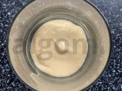 Varškės mousse su bananais ir mangais Žingsnis 2