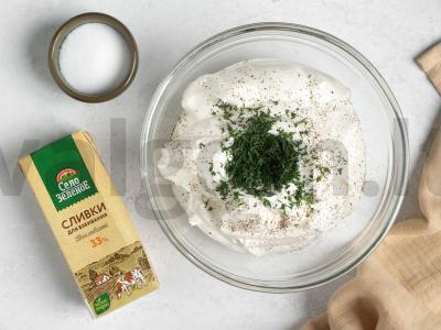 Sūrio pyragas su grietinėlės kremu Žingsnis 6