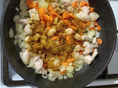 Birus plovas su vištiena ir česnaku Žingsnis 7