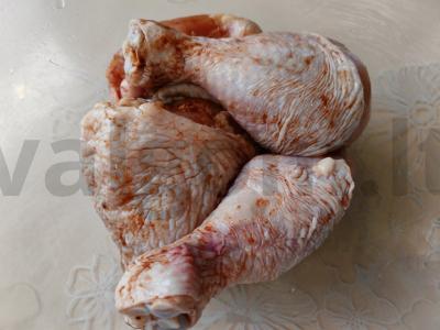 Krisčios vištienos blauzdelės Žingsnis 1