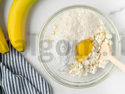 Greitas bananų pyragas Žingsnis 2