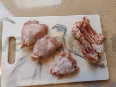 Plovas su vištiena ir agurku Žingsnis 2