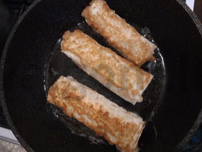 Dešrelės su sūriu lavaše Žingsnis 8