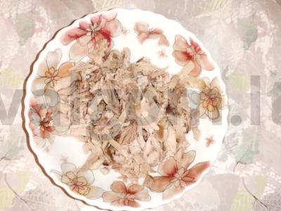 Salotos su daržovėmis, vištiena ir jūros kopūstais Žingsnis 3