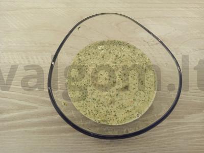 Žalias padažas su sūdytais žemės riešutais Žingsnis 4