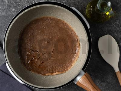 Šokoladiniai blynai su pienu Žingsnis 4