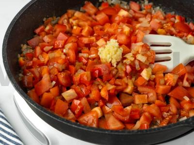 Makaronų ir faršo apkepas Žingsnis 5