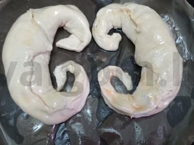 Sluoksniuotos tešlos krapštymai su sūriu, pievagrybiais ir dešra Žingsnis 7