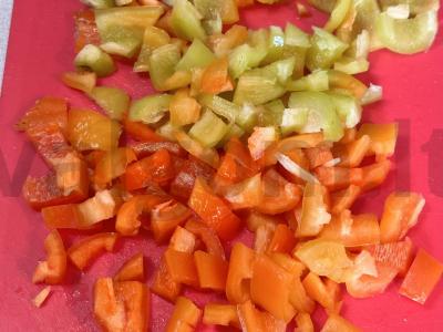 Aštri daržovių užkanda su gruziniška adžika Žingsnis 3