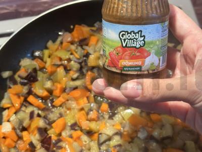 Aštri daržovių užkanda su gruziniška adžika Žingsnis 5