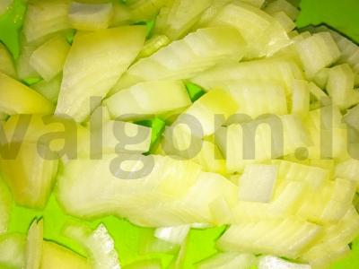 Tilapija, kepta su daržovėmis ir sūriu Žingsnis 3