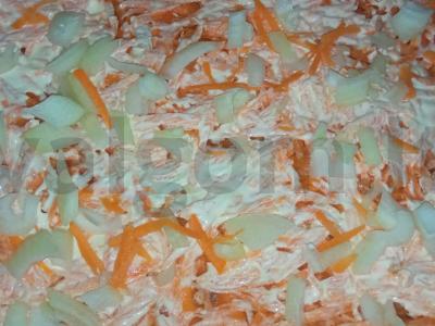 Tilapija, kepta su daržovėmis ir sūriu Žingsnis 8