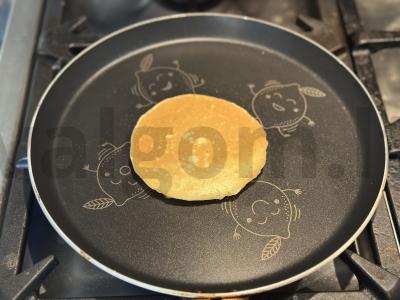 Kokosų blynai su pistacijų šokoladu Žingsnis 3