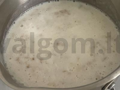 Avižinė košė su džiovintais vaisiais ir razinomis Žingsnis 3