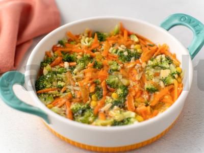 Kepti daržovės su kiaušiniu Žingsnis 4