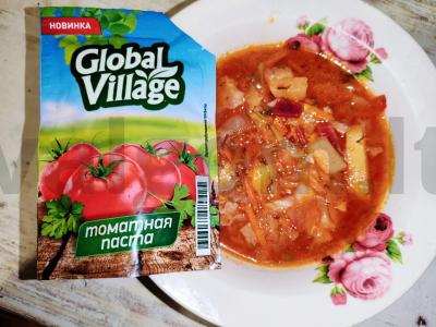 Raudonas barštis su paprikomis ant ančių sultinio Žingsnis 9